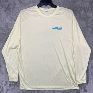 Paragon Men's‎ Long Sleeve Performance T-shirt Size 2XL Yellow UPF 50